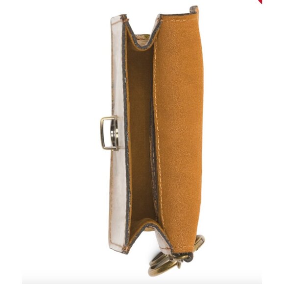 Patricia Nash French Tapestry  Lanza Key Fob Handoff Leather Wallet In Gift box - Picture 5 of 11